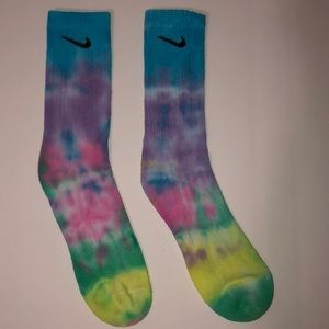 Tie dye Nike socks